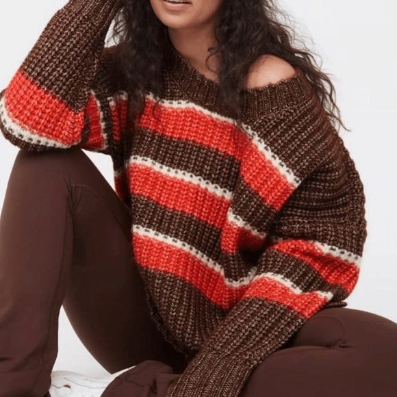 Aerie Offline Striped Pullover Chunky Sweater - Picture 4 of 4